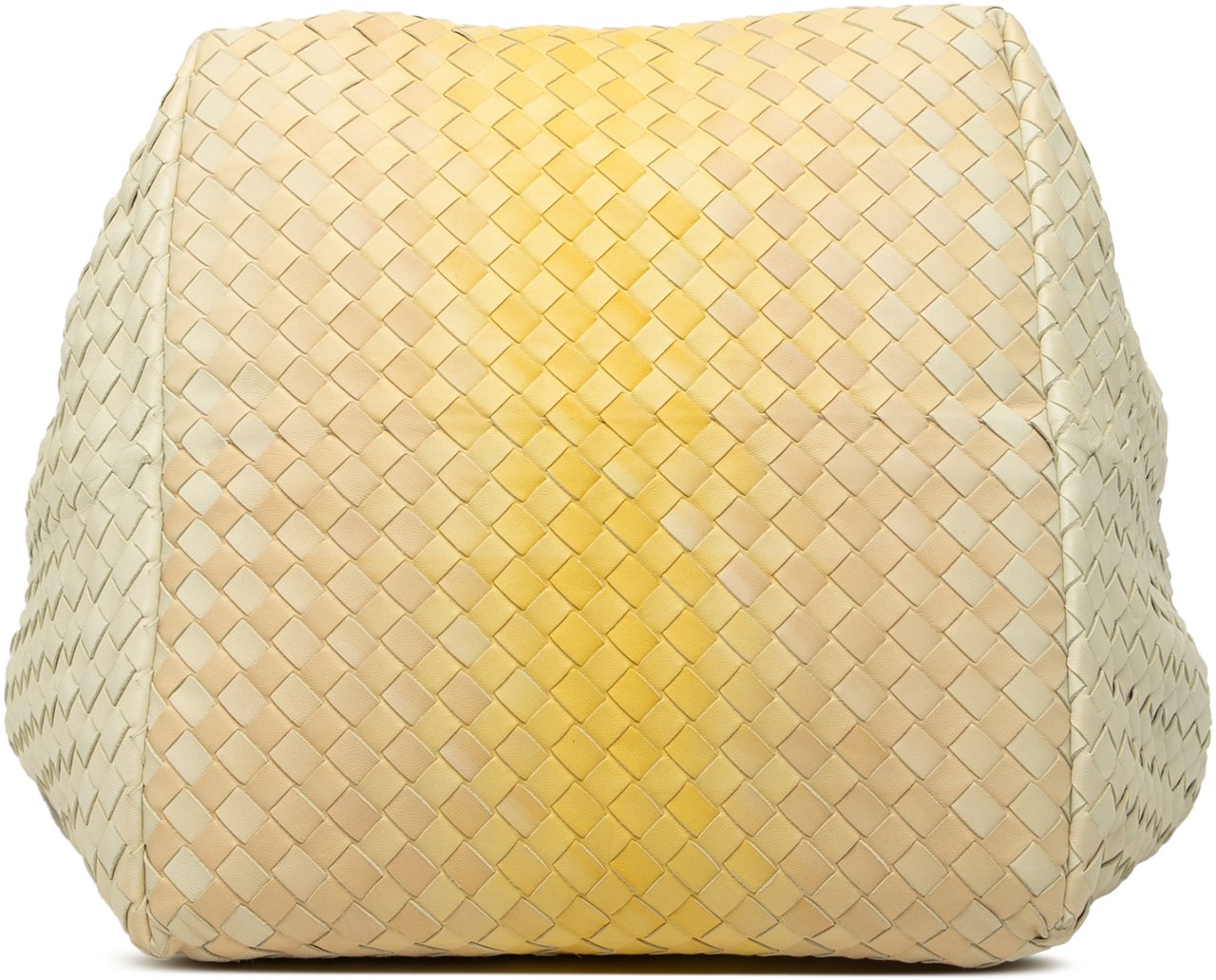 Bottega Veneta Nappa Intrecciato Nuance Bucket Bag Geel