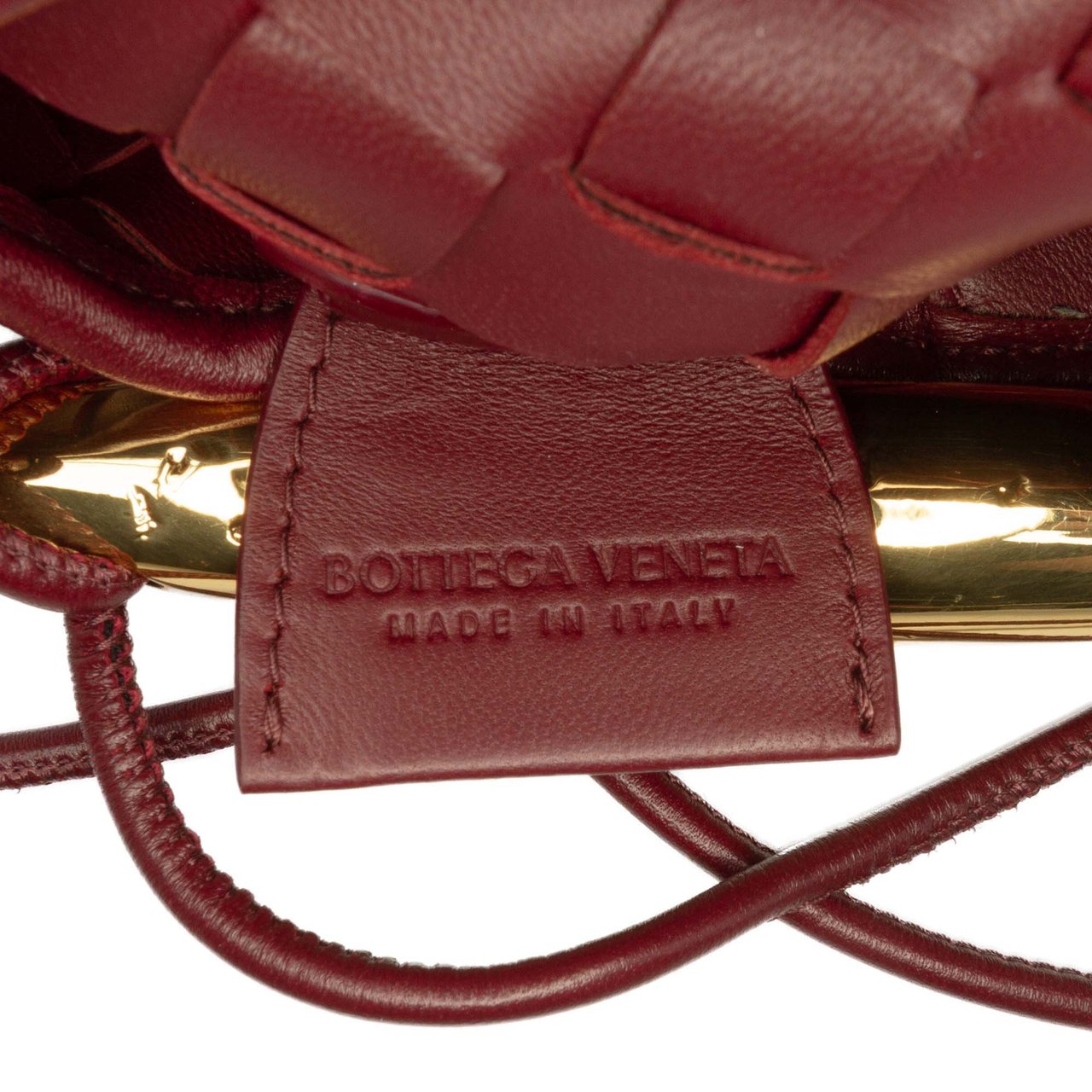 Bottega Veneta Baby Lambskin Intrecciato Sardine Rood