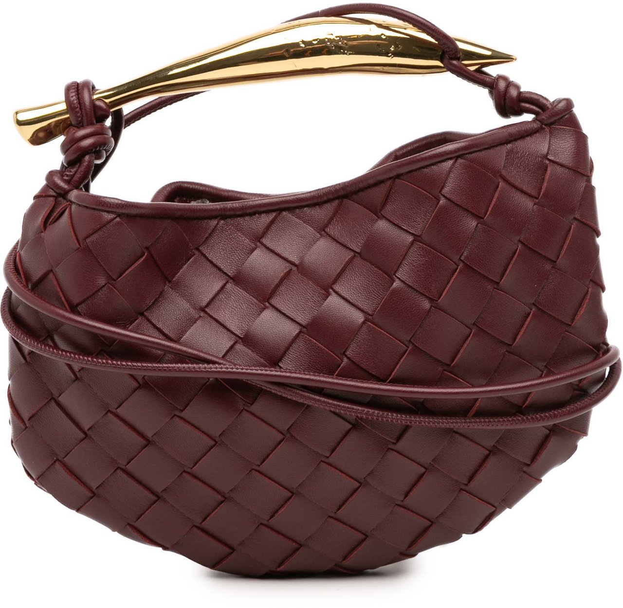 Bottega Veneta Baby Lambskin Intrecciato Sardine Rood