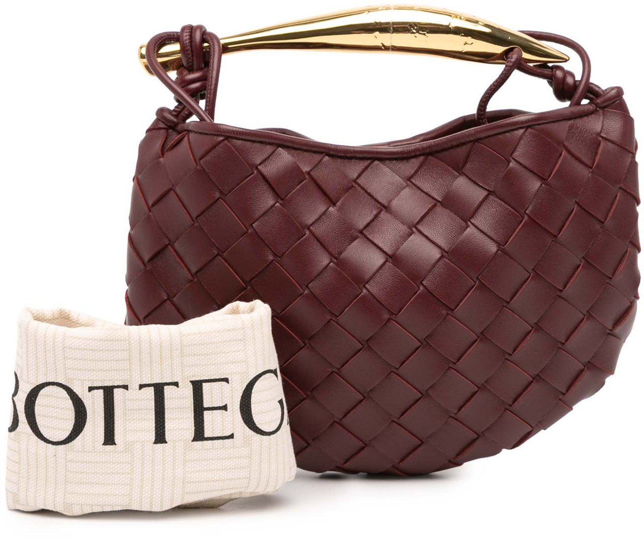 Bottega Veneta Baby Lambskin Intrecciato Sardine Rood