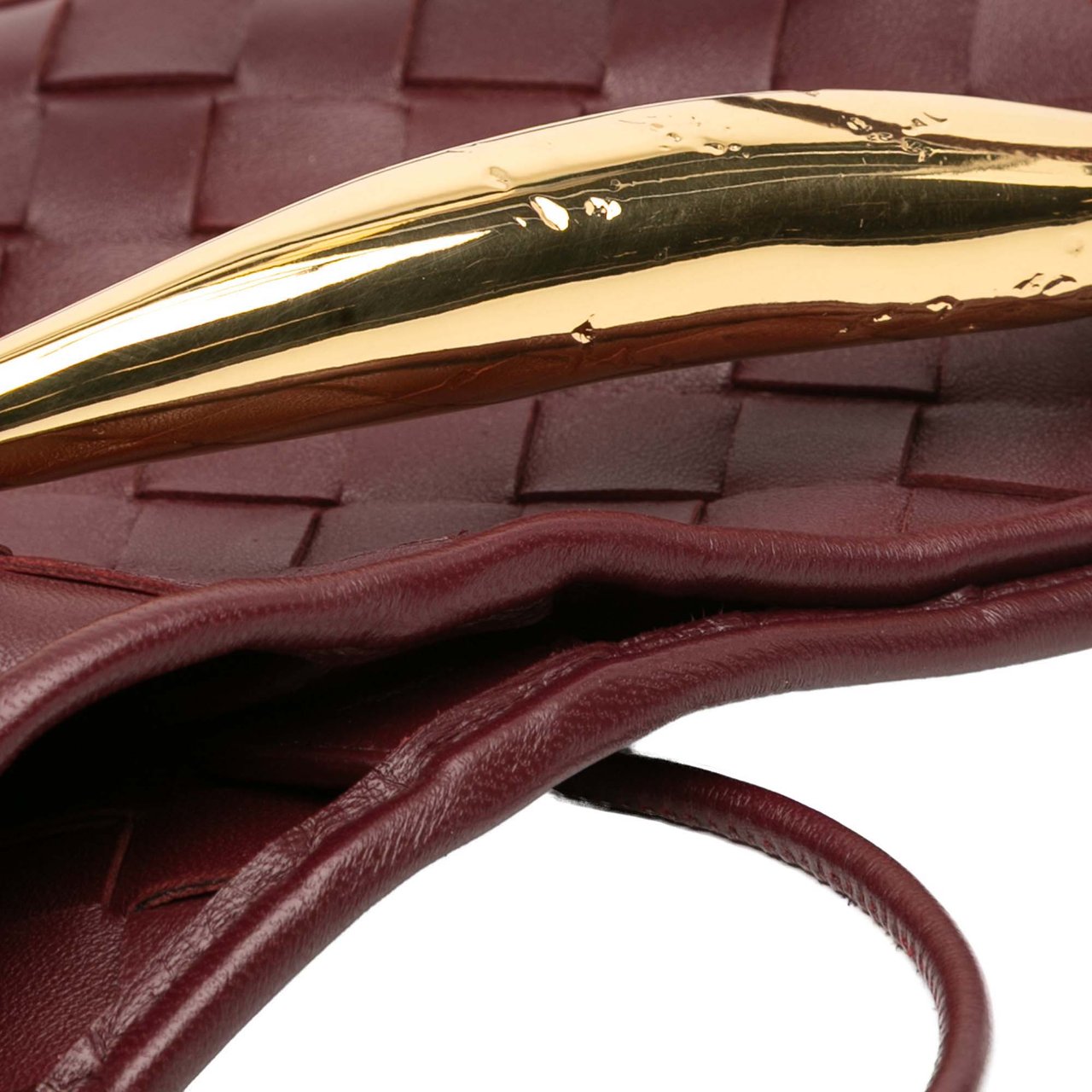 Bottega Veneta Baby Lambskin Intrecciato Sardine Rood