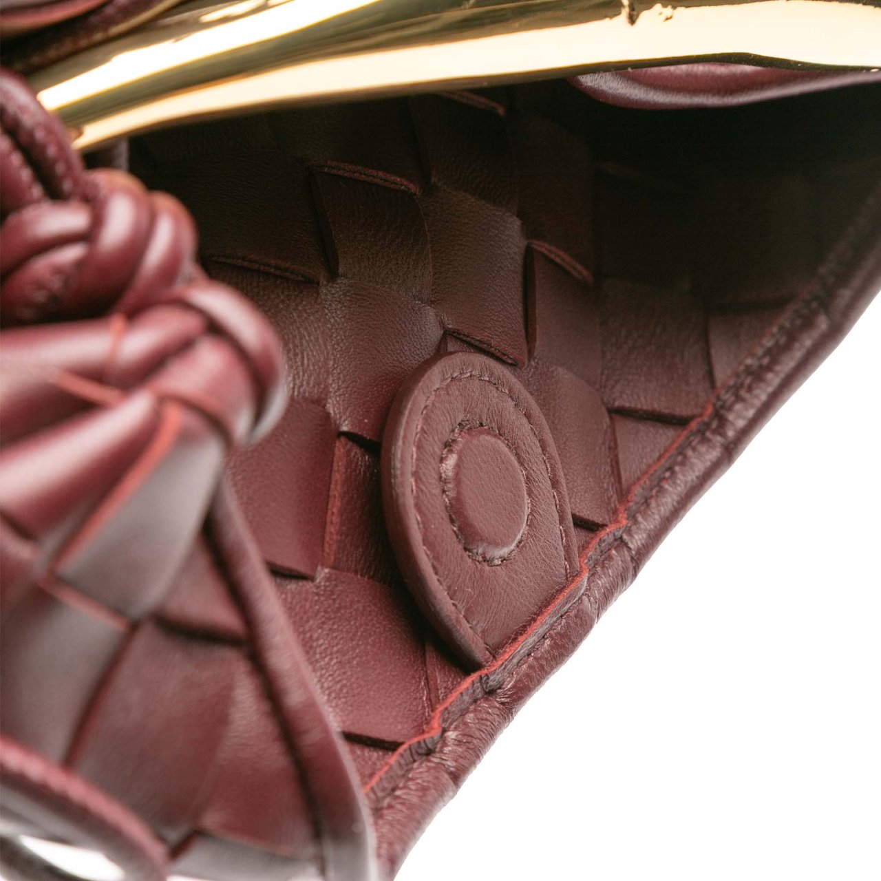 Bottega Veneta Baby Lambskin Intrecciato Sardine Rood