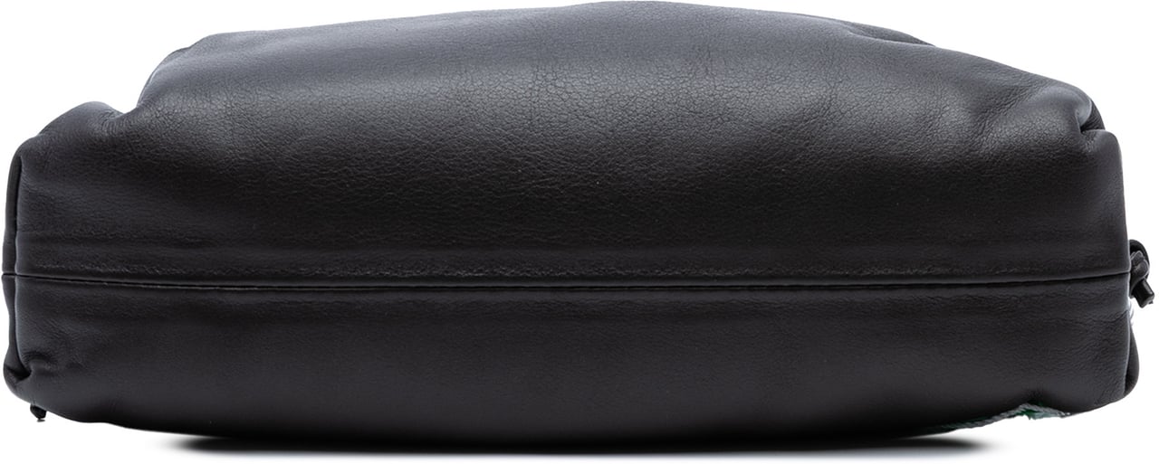 Bottega Veneta Lambskin The Mini Pouch Crossbody Zwart