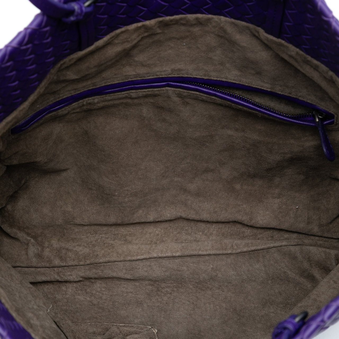 Bottega Veneta Nappa Intrecciato Convertible Tote Paars