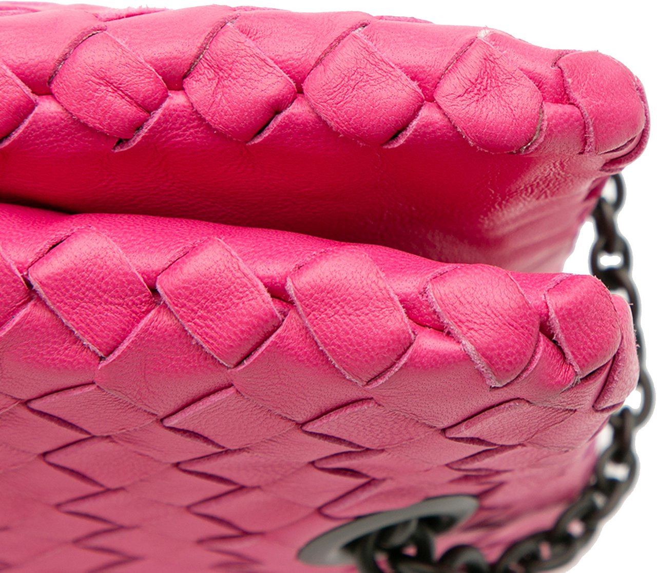 Bottega Veneta Nappa Intrecciato Duo Shoulder Bag Roze