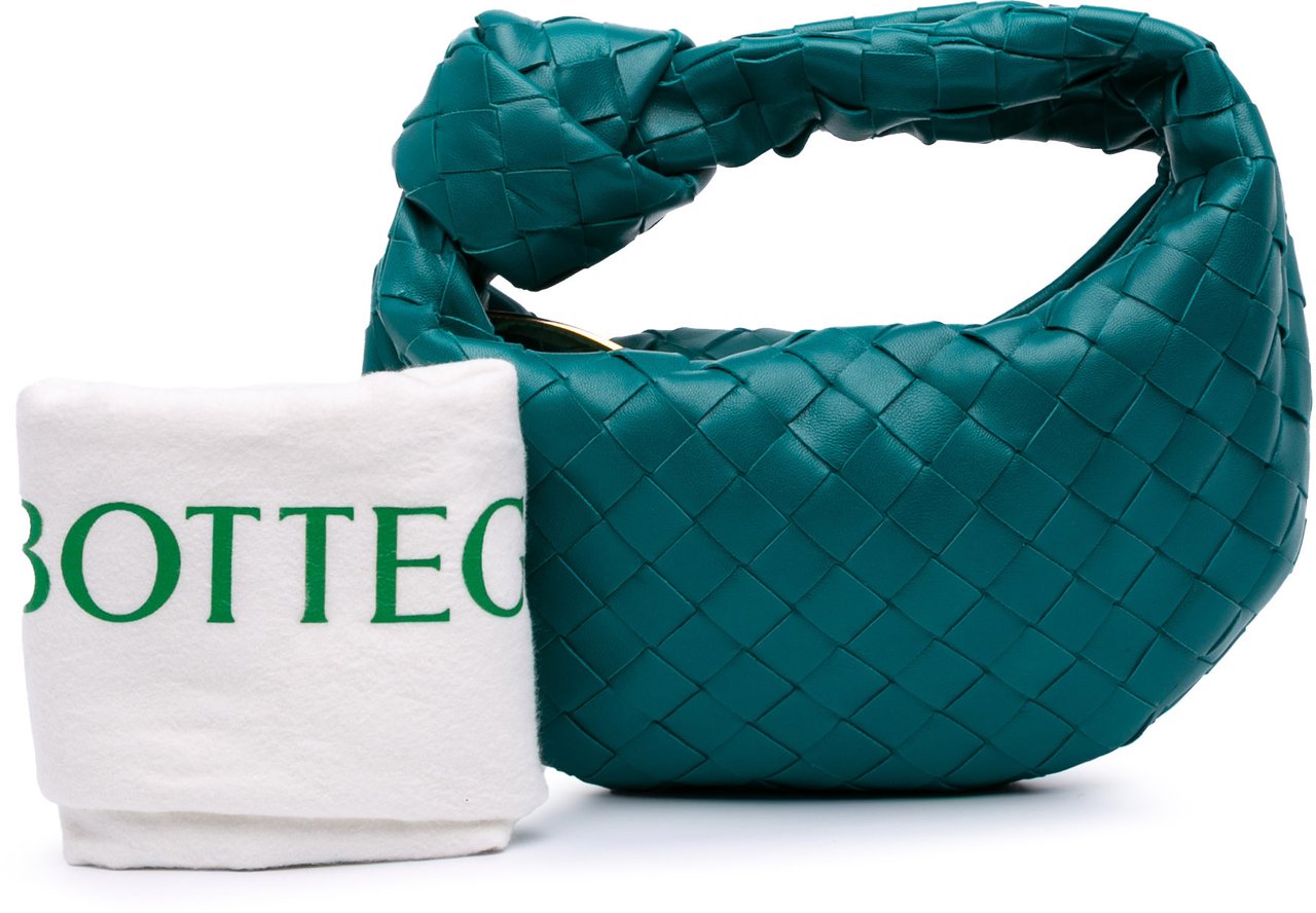 Bottega Veneta Mini Nappa Intrecciato Jodie Blauw