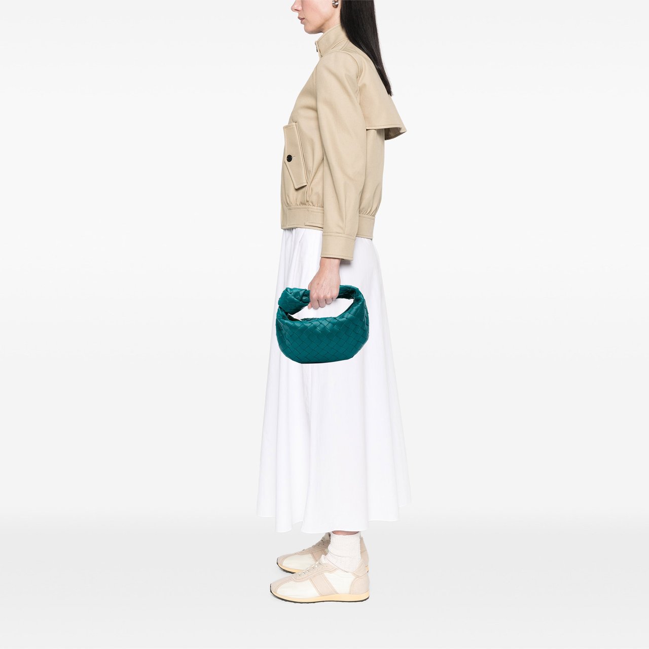 Bottega Veneta Mini Nappa Intrecciato Jodie Blauw