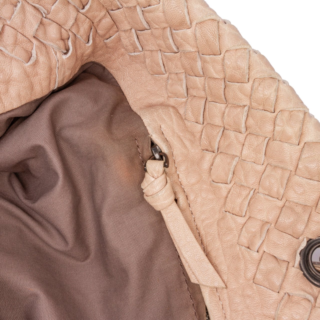 Bottega Veneta Large Nappa Intrecciato Capri Tote Bruin