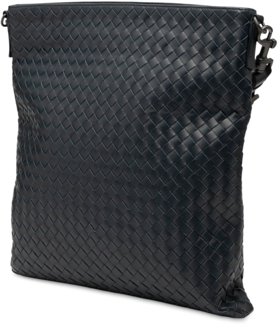 Bottega Veneta Nappa Intrecciato VN Crossbody Blauw