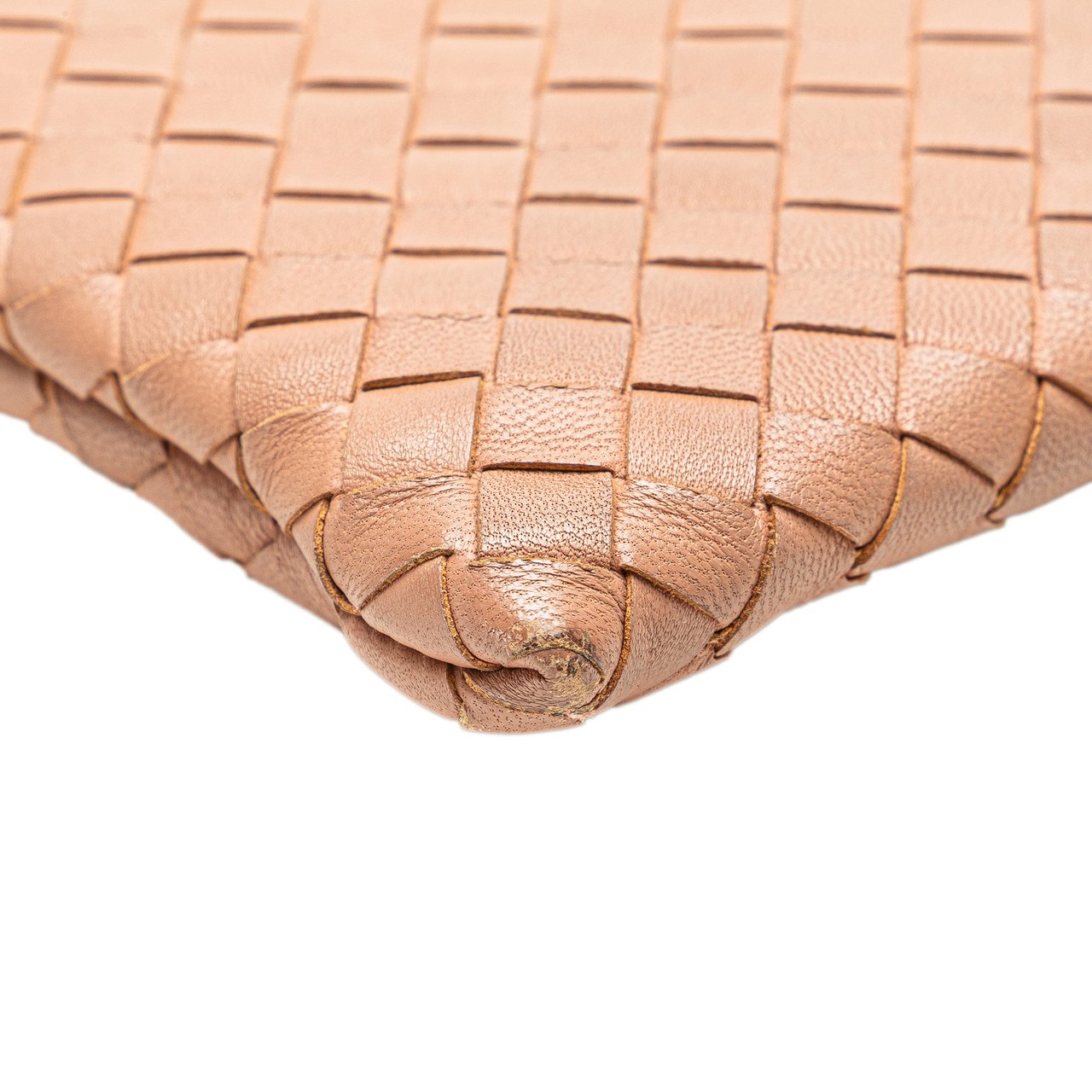 Bottega Veneta Nappa Intrecciato Clutch Bruin