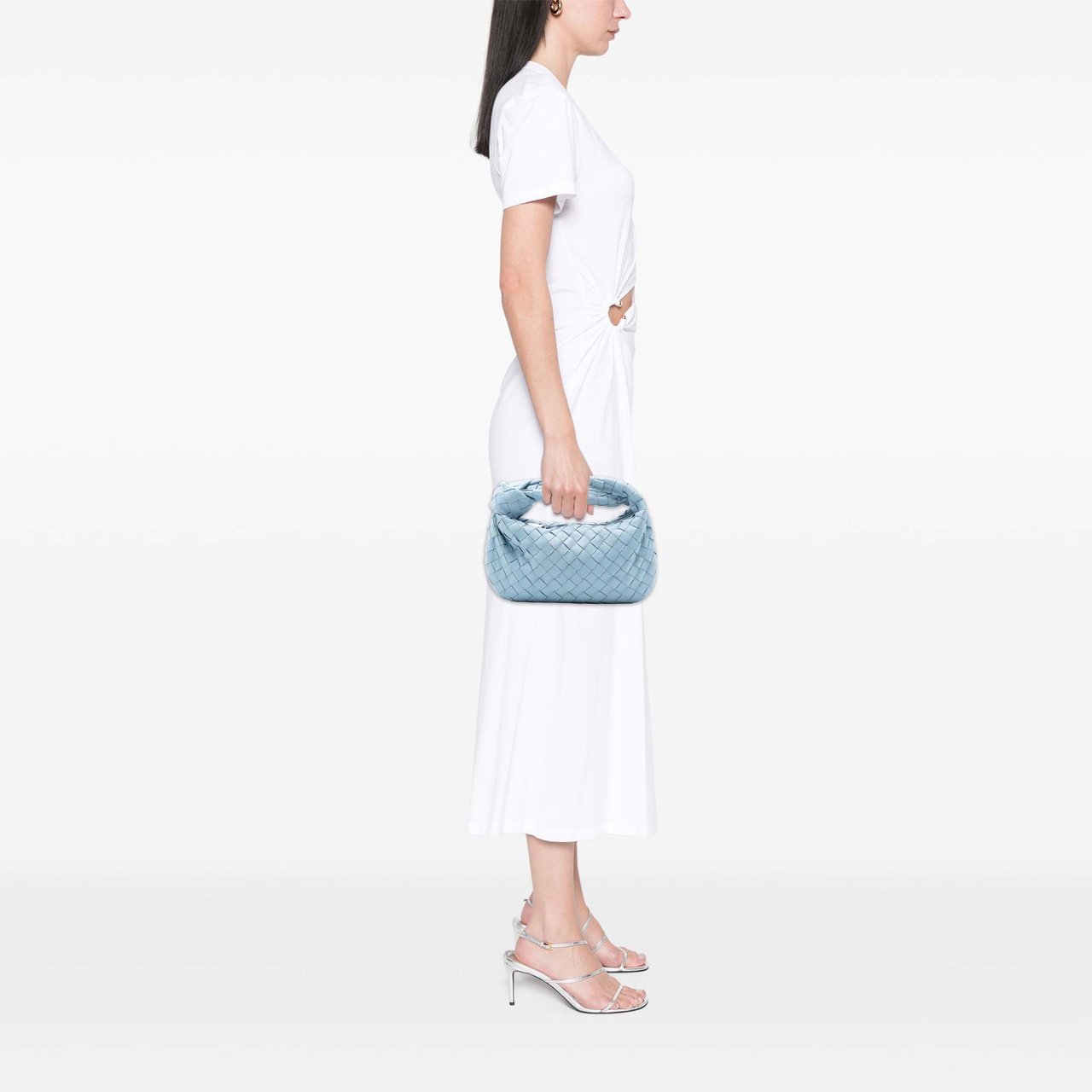 Bottega Veneta Mini Nappa Intrecciato Jodie Blauw
