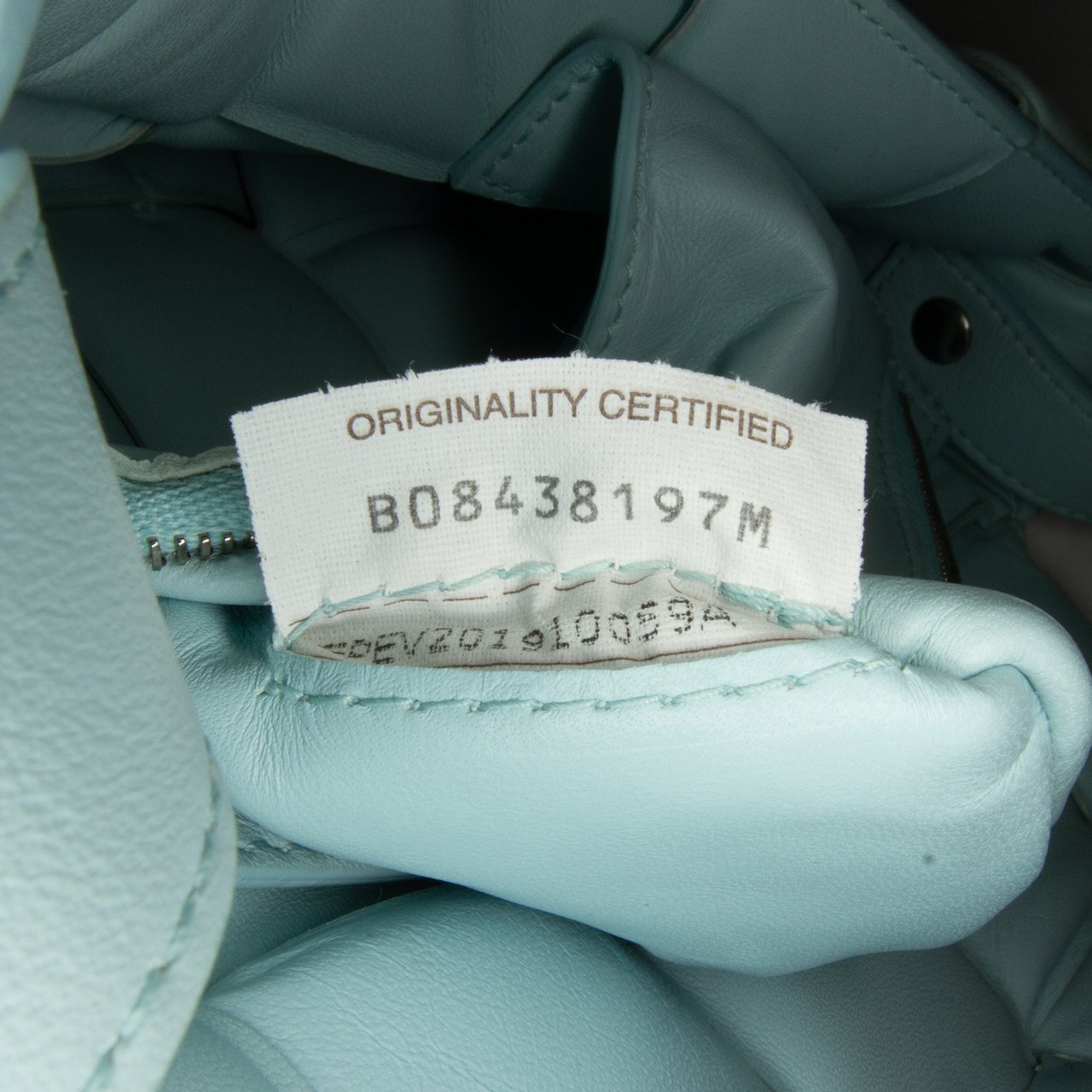 Bottega Veneta Nappa Intrecciato Padded Cassette Crossbody Blauw