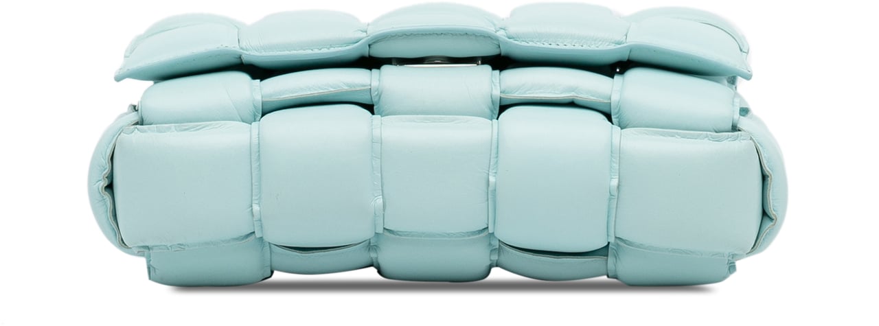 Bottega Veneta Nappa Intrecciato Padded Cassette Crossbody Blauw