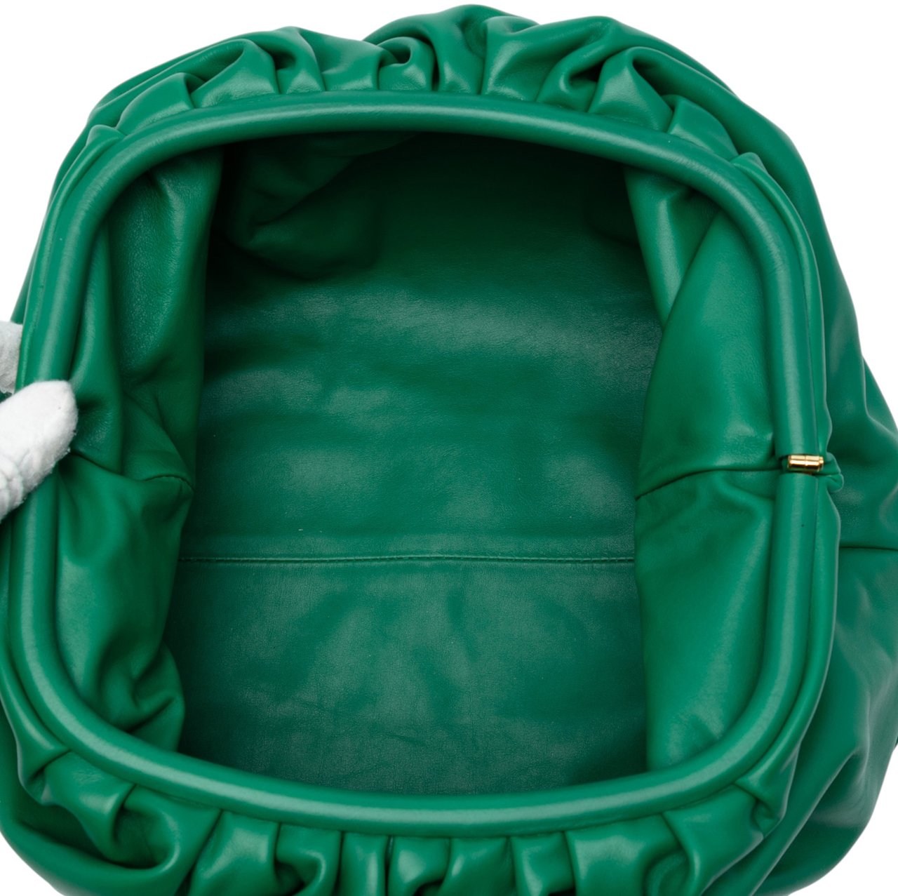 Bottega Veneta Lambskin The Pouch Groen