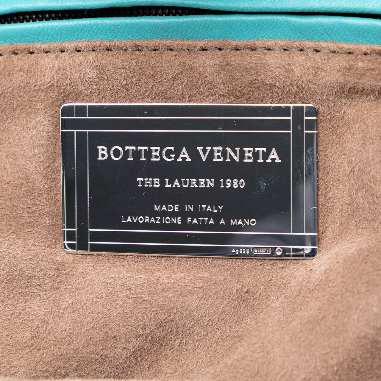 Bottega Veneta Bicolor Nappa Intrecciato The Lauren 1980 Clutch Blauw