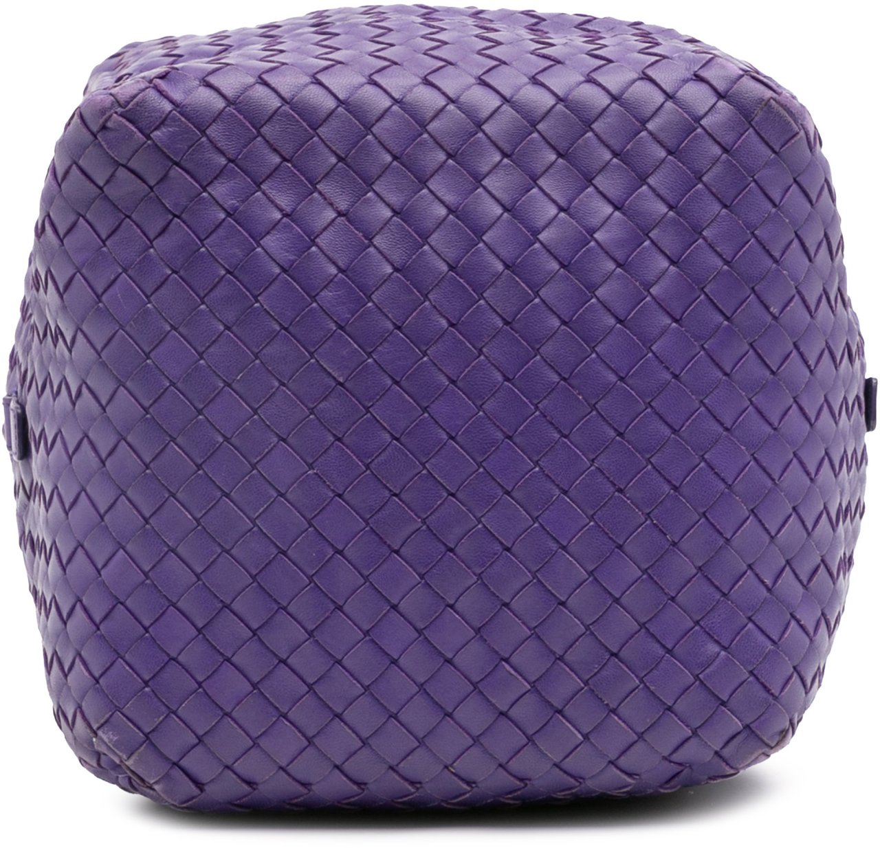 Bottega Veneta Nappa Intrecciato Cube Crossbody Paars