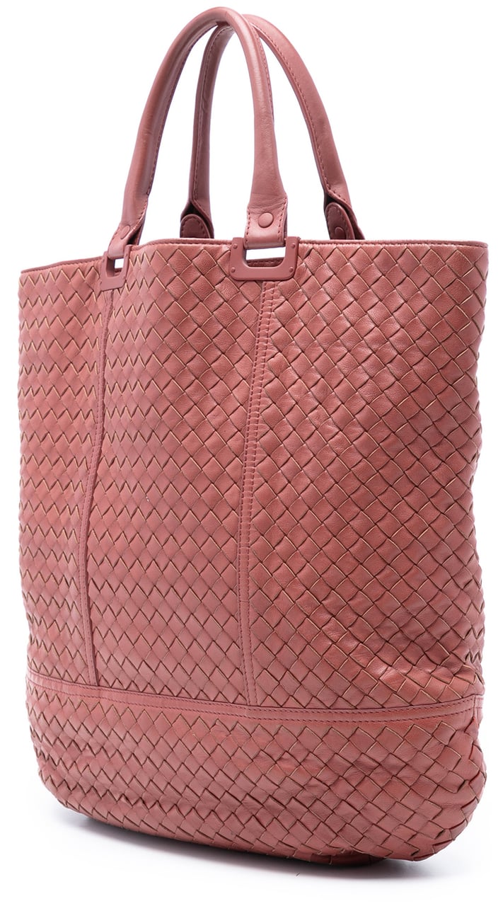 Bottega Veneta Nappa Intrecciato Tote Rood