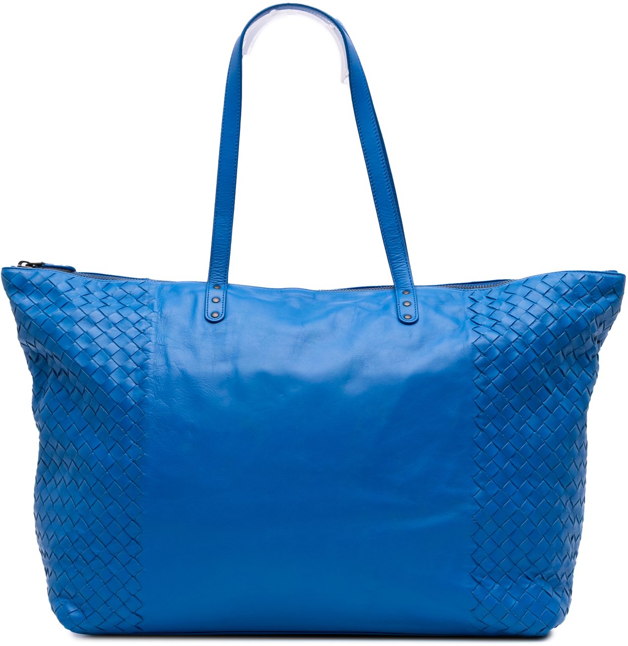 Bottega Veneta Intrecciato Trimmed Nappa Tote Blauw