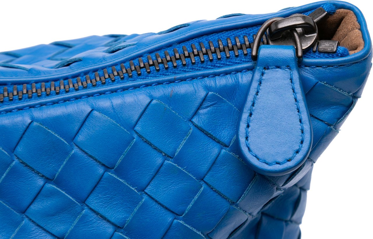 Bottega Veneta Intrecciato Trimmed Nappa Tote Blauw