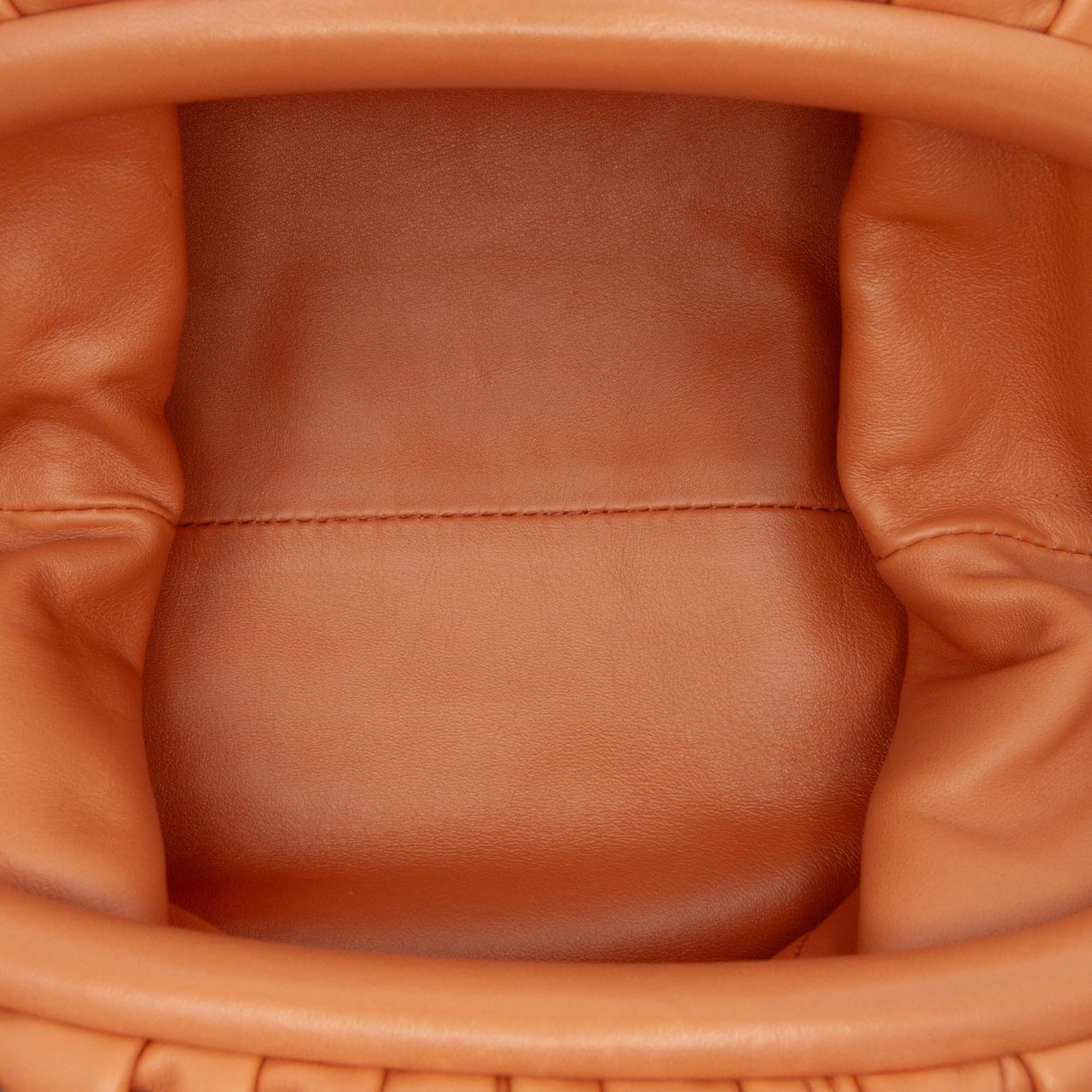 Bottega Veneta Lambskin The Mini Pouch Crossbody Bruin