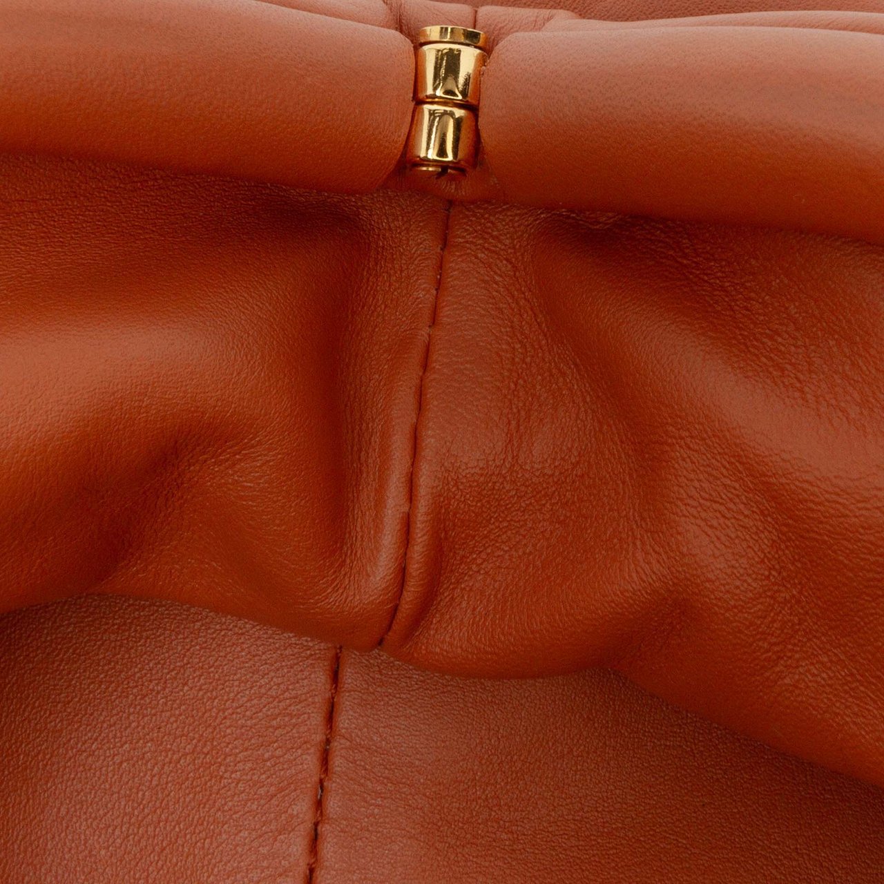 Bottega Veneta Lambskin The Mini Pouch Crossbody Bruin