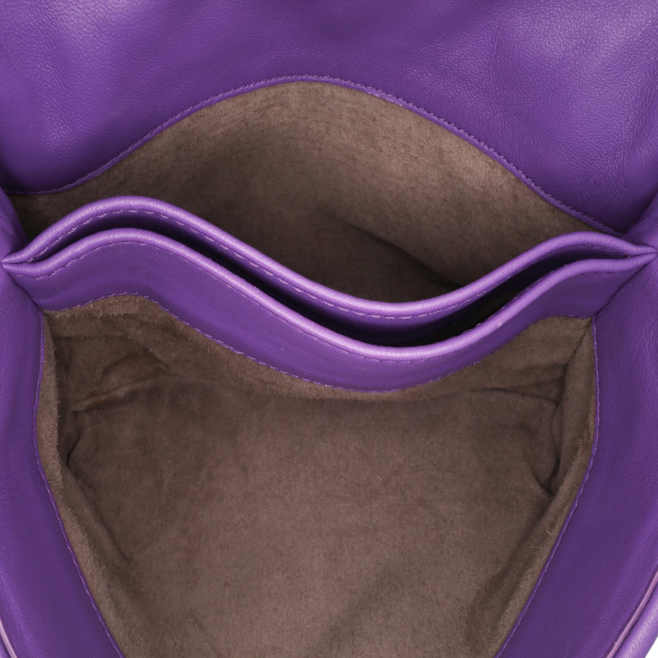 Bottega Veneta Baby Nappa Intrecciato Olimpia Crossbody Paars