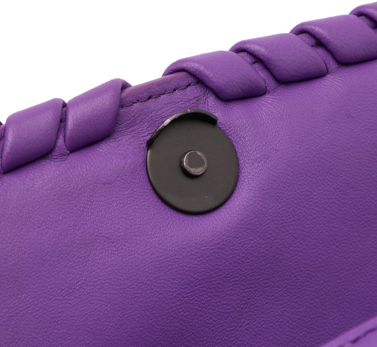 Bottega Veneta Baby Nappa Intrecciato Olimpia Crossbody Paars