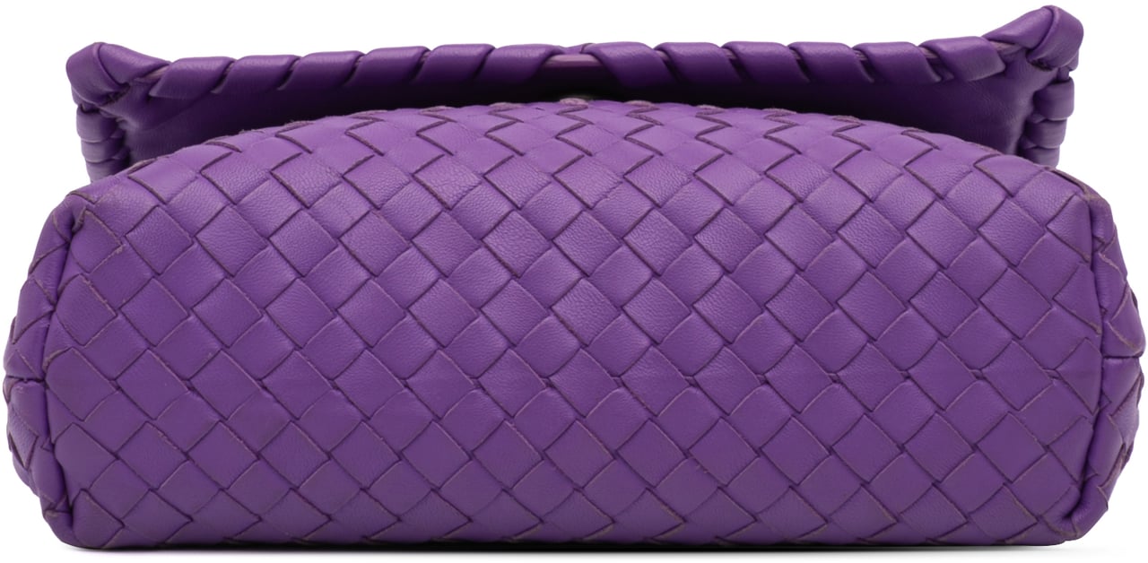 Bottega Veneta Baby Nappa Intrecciato Olimpia Crossbody Paars