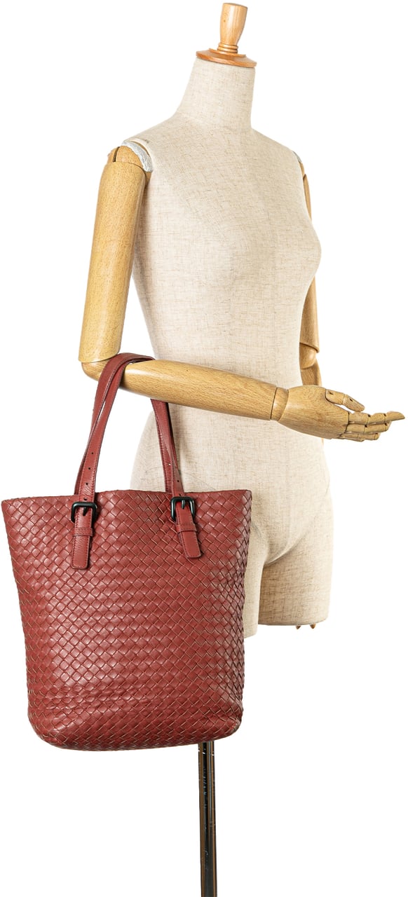 Bottega Veneta Intrecciato Tote Rood