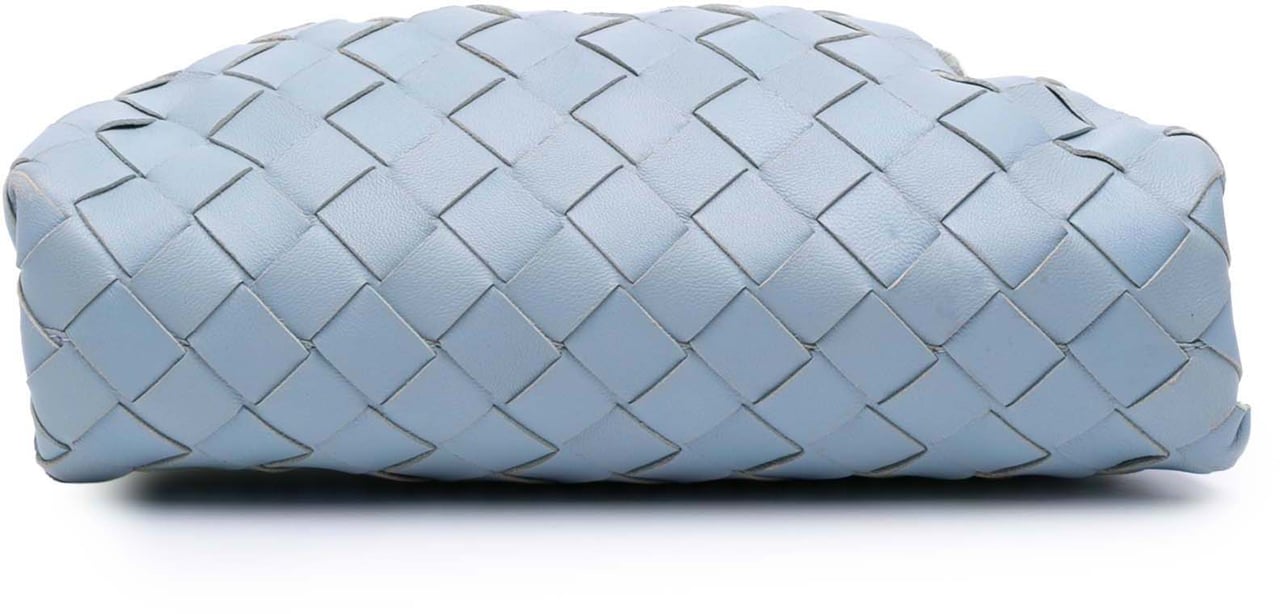 Bottega Veneta Nappa Intrecciato The Mini Pouch Crossbody Blauw