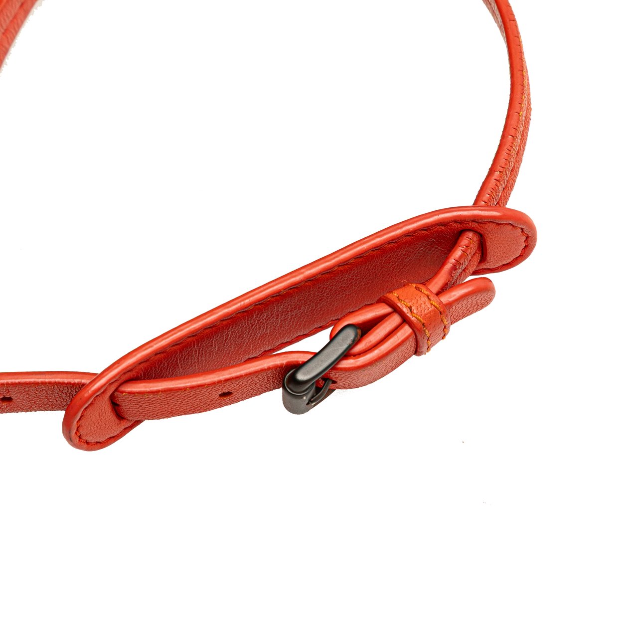 Bottega Veneta Nappa Intrecciato Nodini Crossbody Oranje