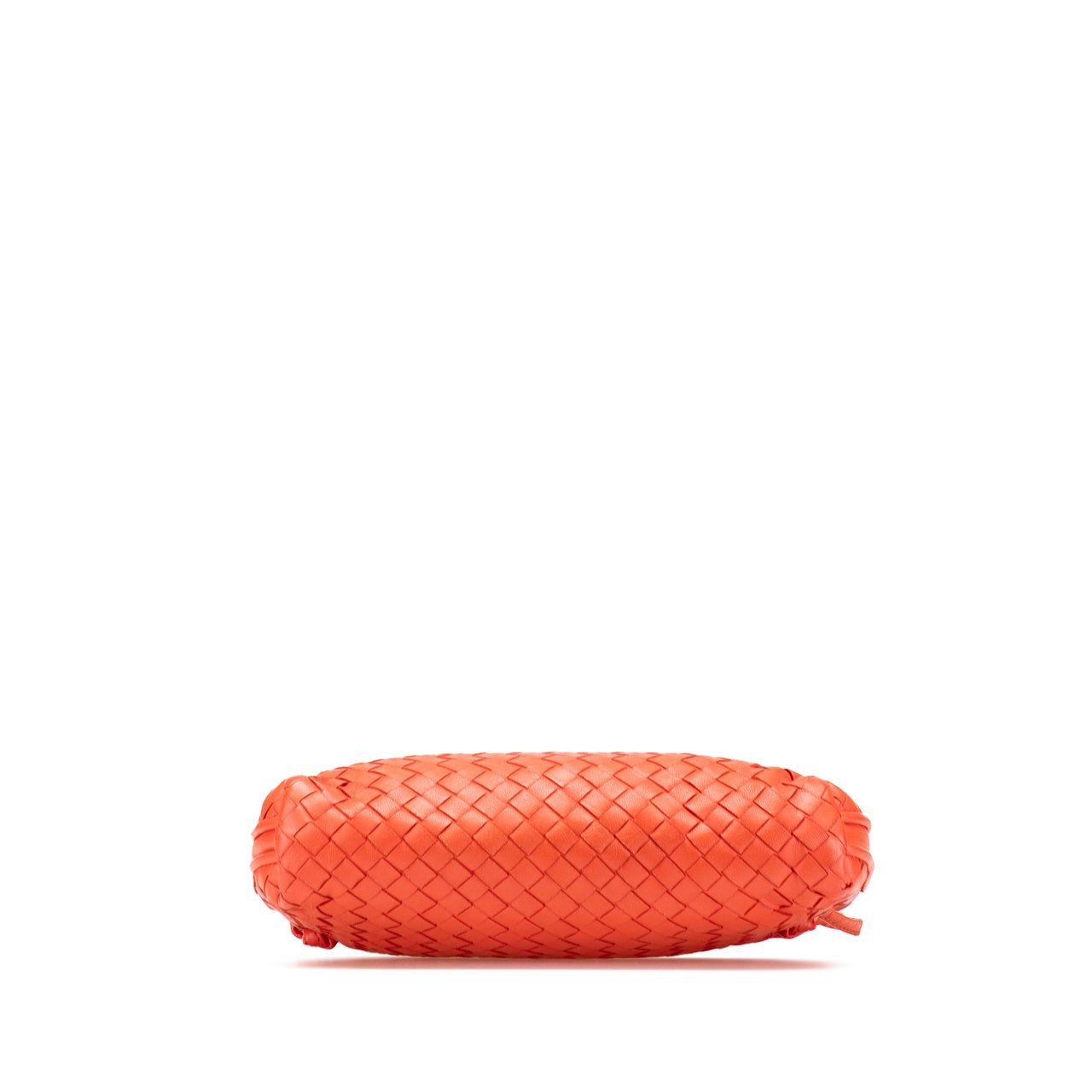 Bottega Veneta Nappa Intrecciato Nodini Crossbody Oranje