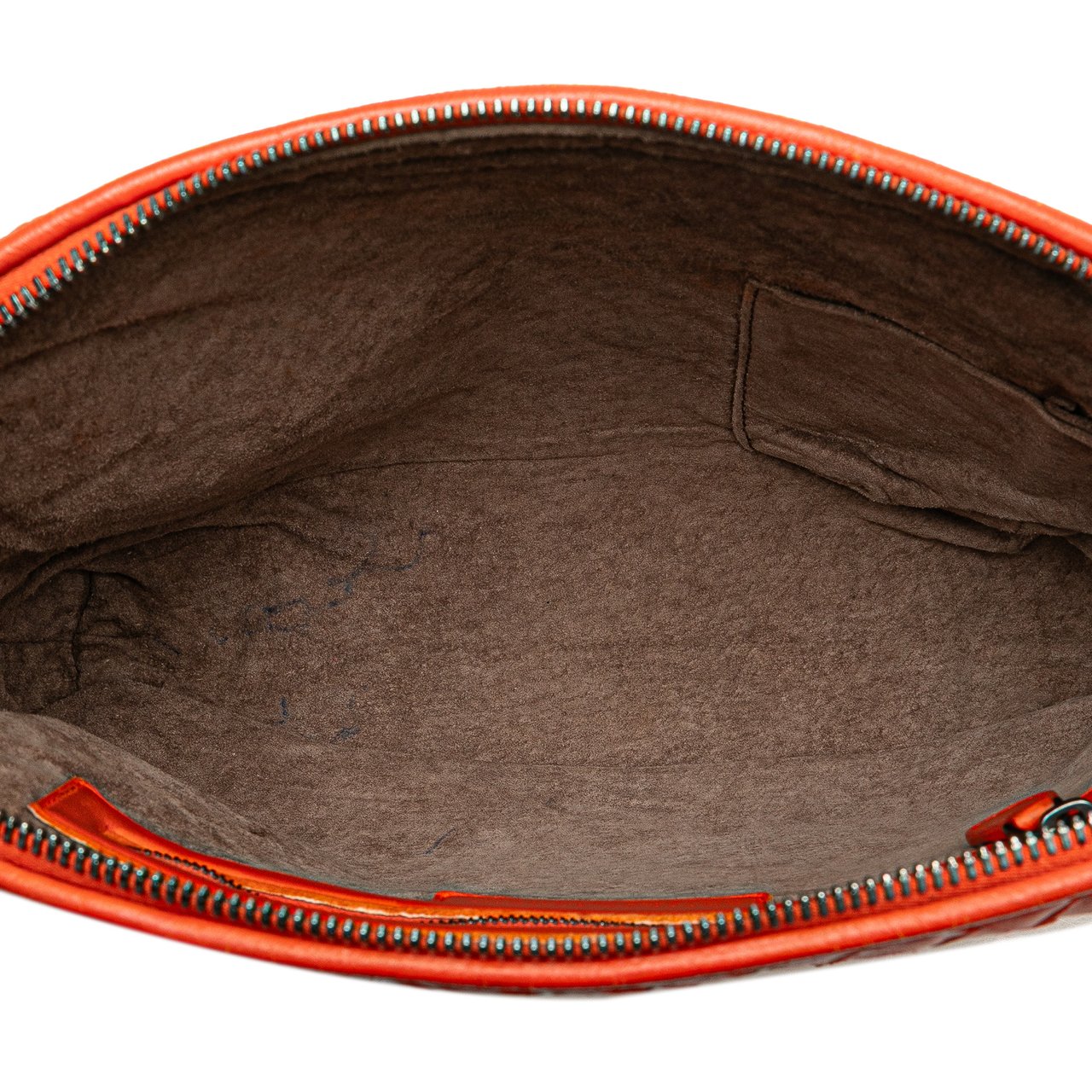 Bottega Veneta Nappa Intrecciato Nodini Crossbody Oranje