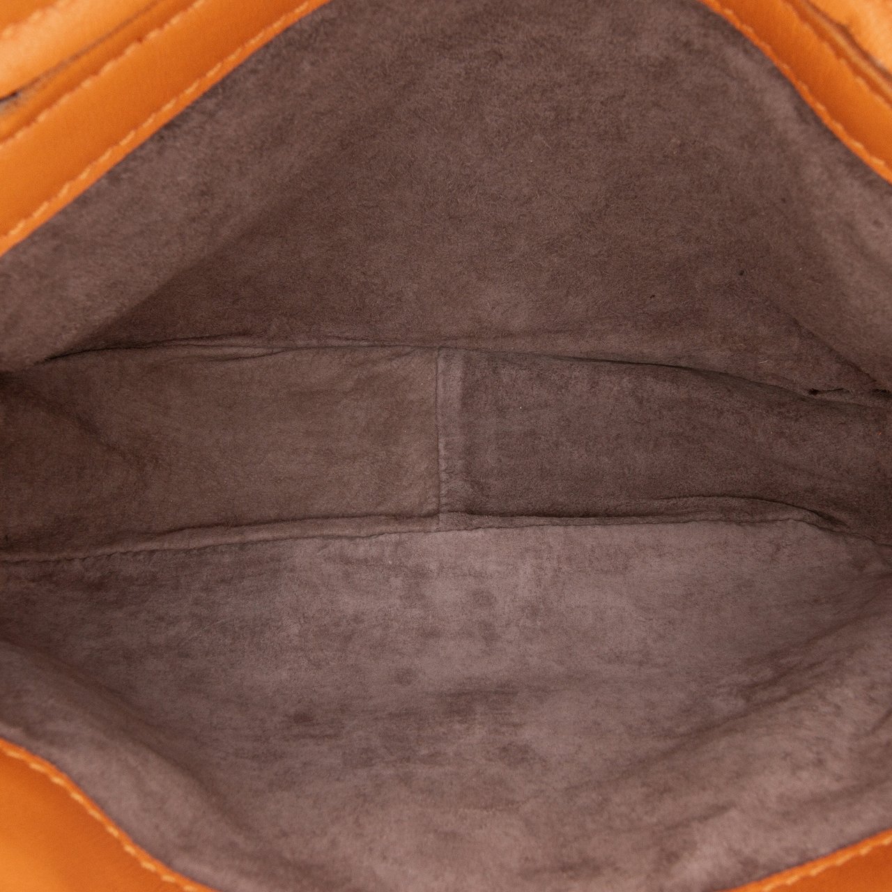 Bottega Veneta Nappa Intrecciato Flap Crossbody Oranje