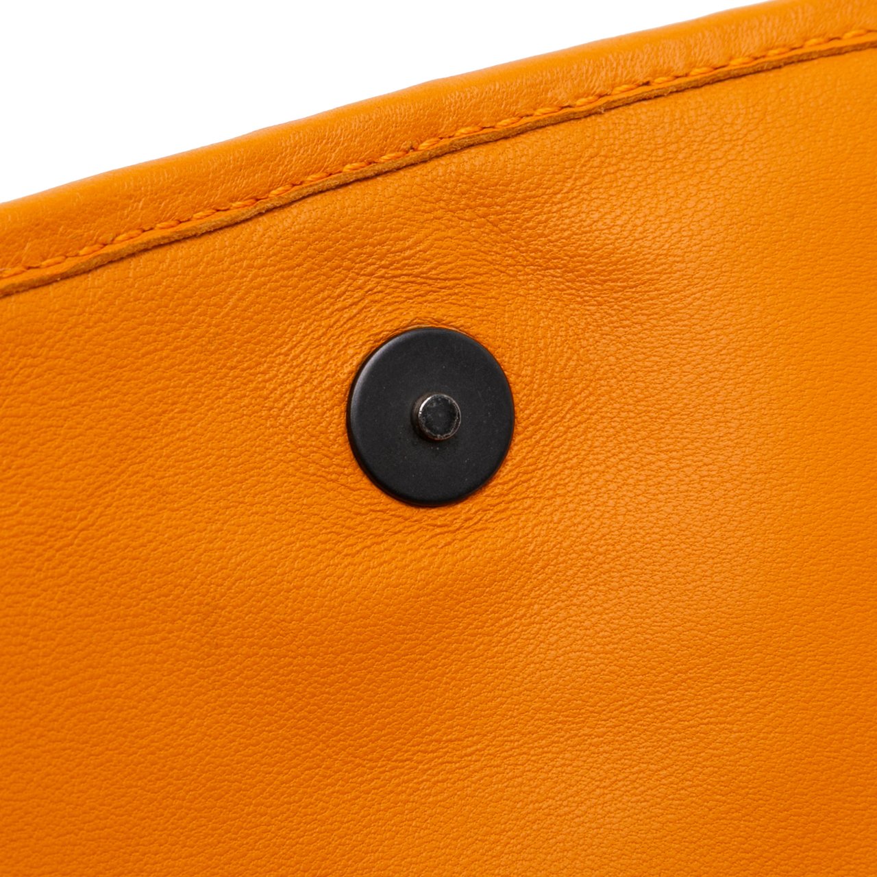 Bottega Veneta Nappa Intrecciato Flap Crossbody Oranje