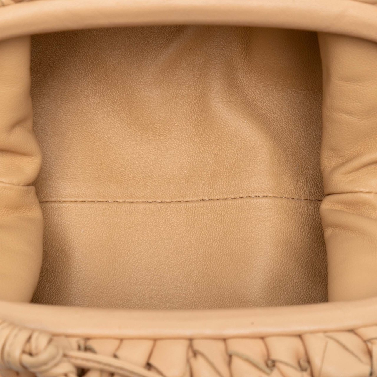 Bottega Veneta Nappa Intrecciato The Mini Pouch Crossbody Bruin