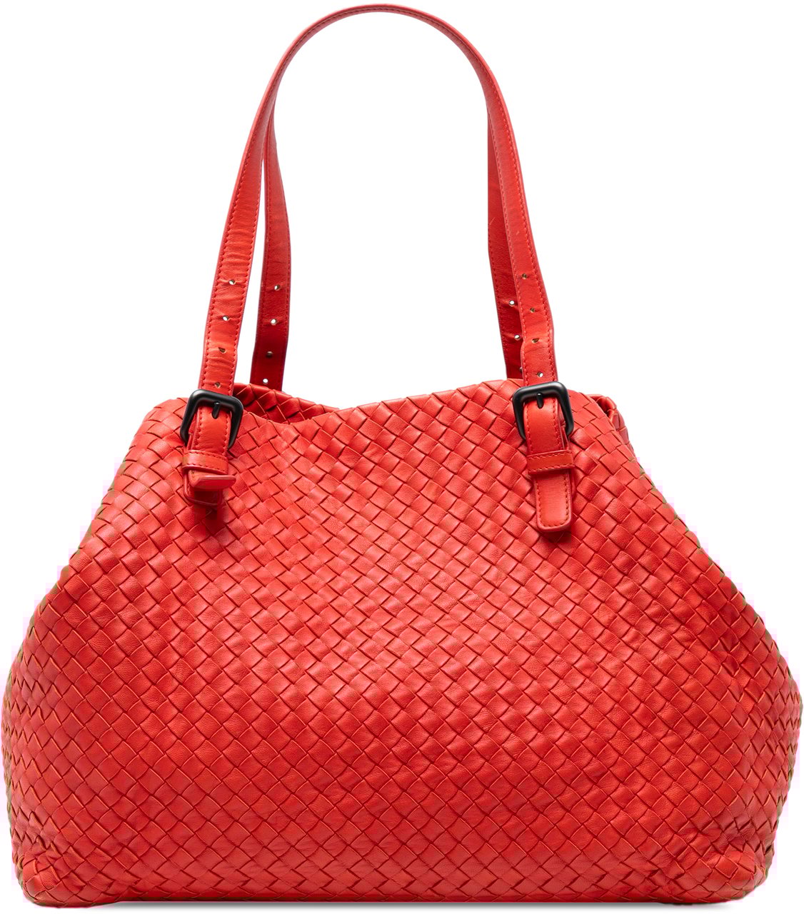 Bottega Veneta Large Nappa Intrecciato Cesta Tote Rood
