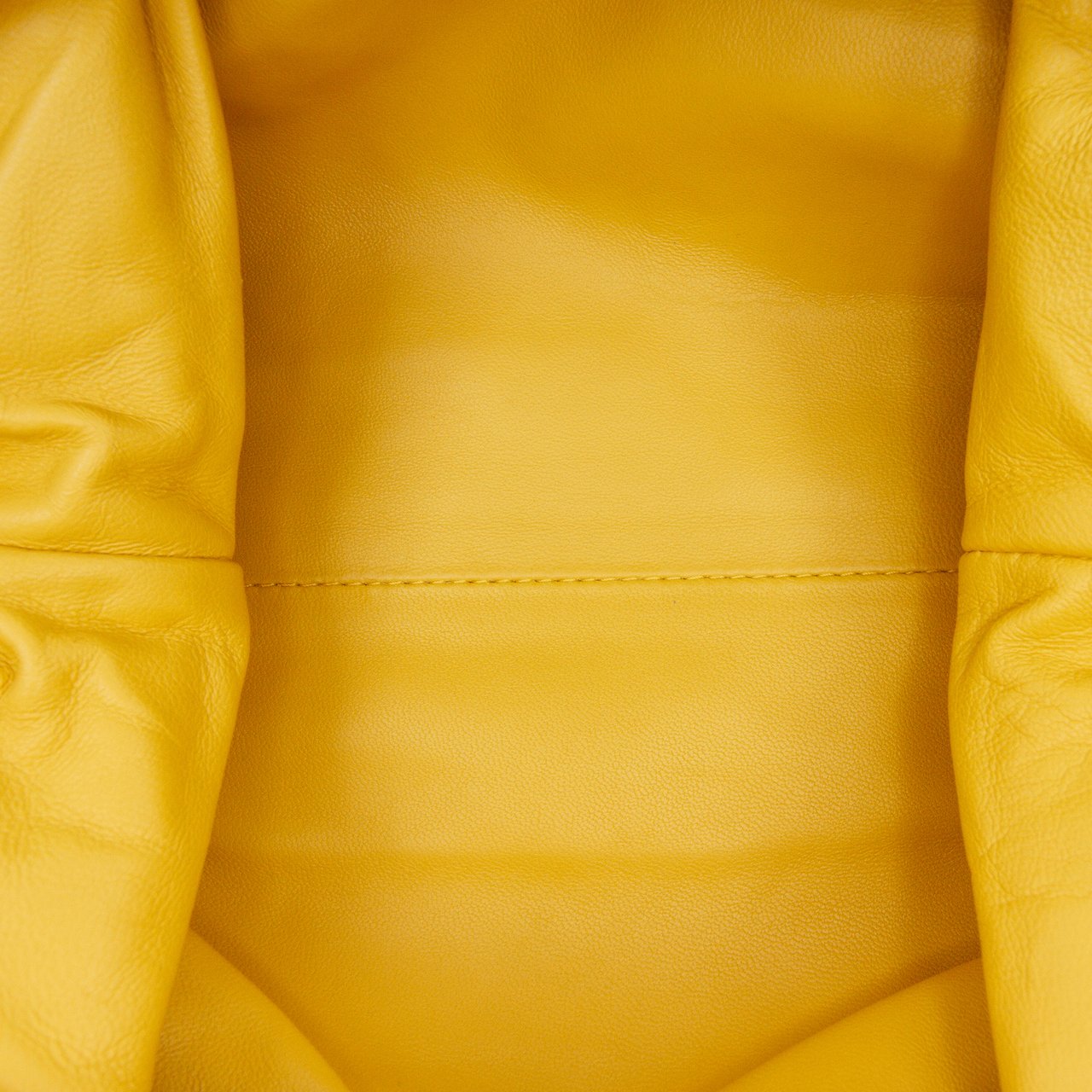 Bottega Veneta Nappa Intrecciato The Mini Pouch Crossbody Geel