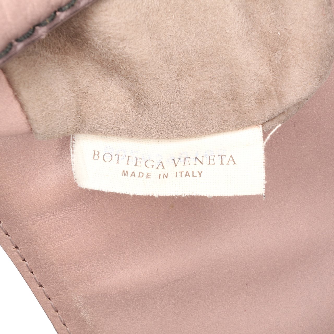 Bottega Veneta Nappa Intrecciato Mirror Lens Shoulder Bag Roze