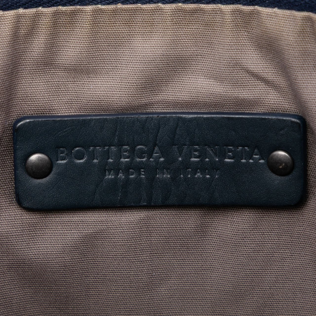 Bottega Veneta Bicolor Nappa Intrecciato Clutch Blauw