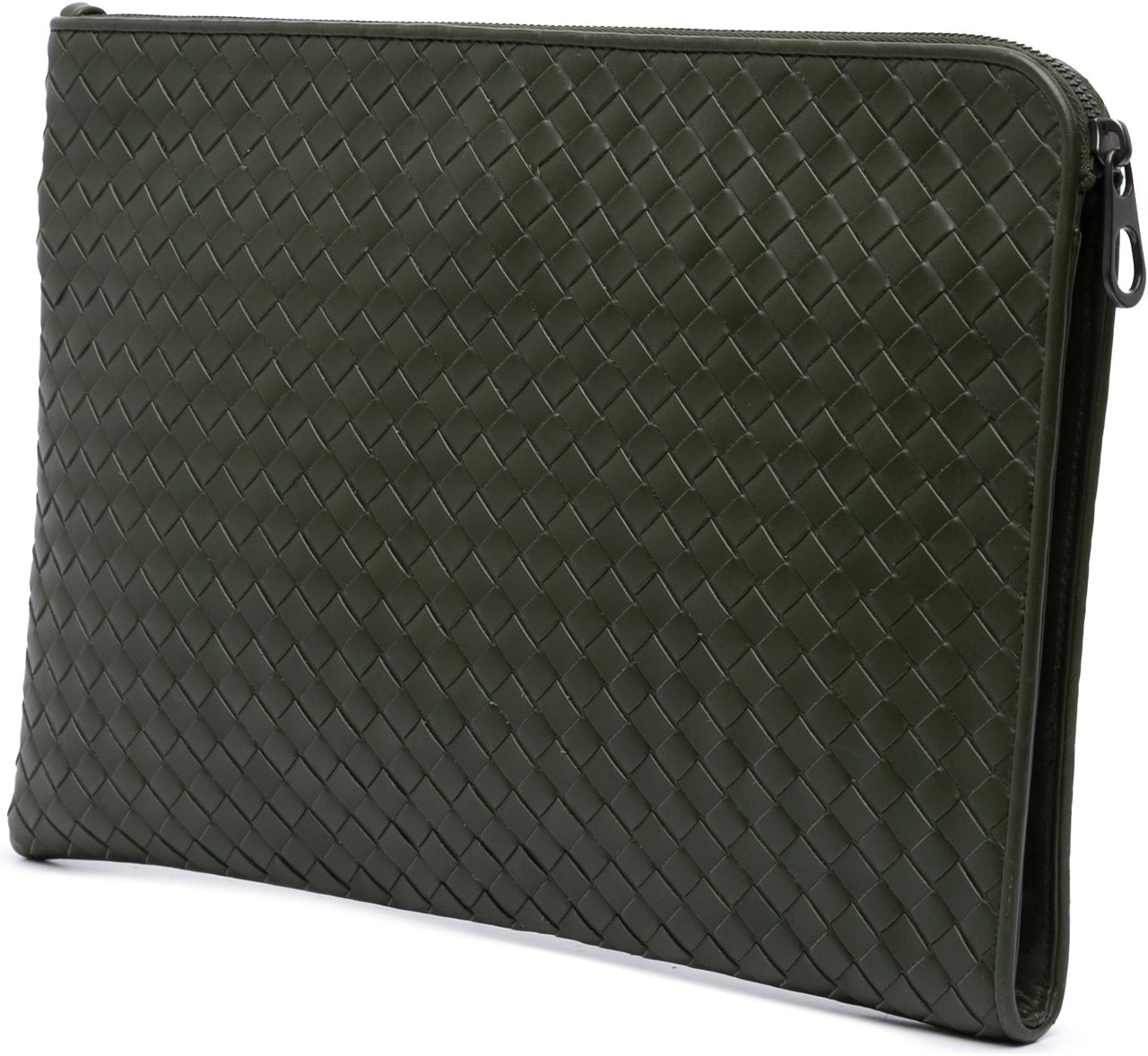 Bottega Veneta Nappa Intrecciato Clutch Groen