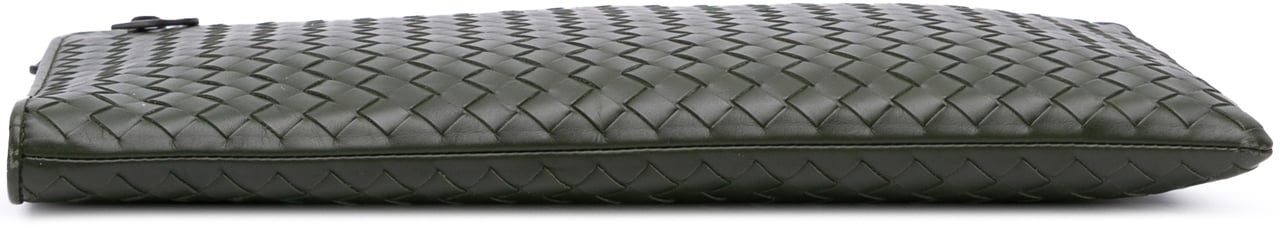 Bottega Veneta Nappa Intrecciato Clutch Groen