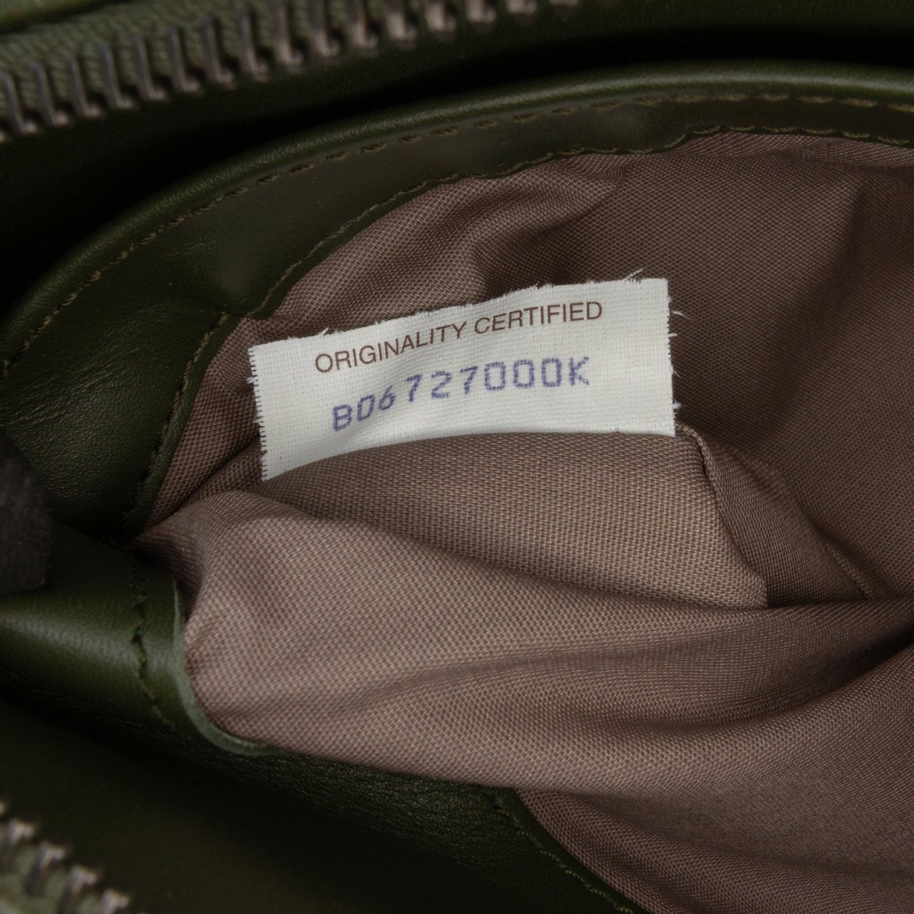 Bottega Veneta Nappa Intrecciato Clutch Groen
