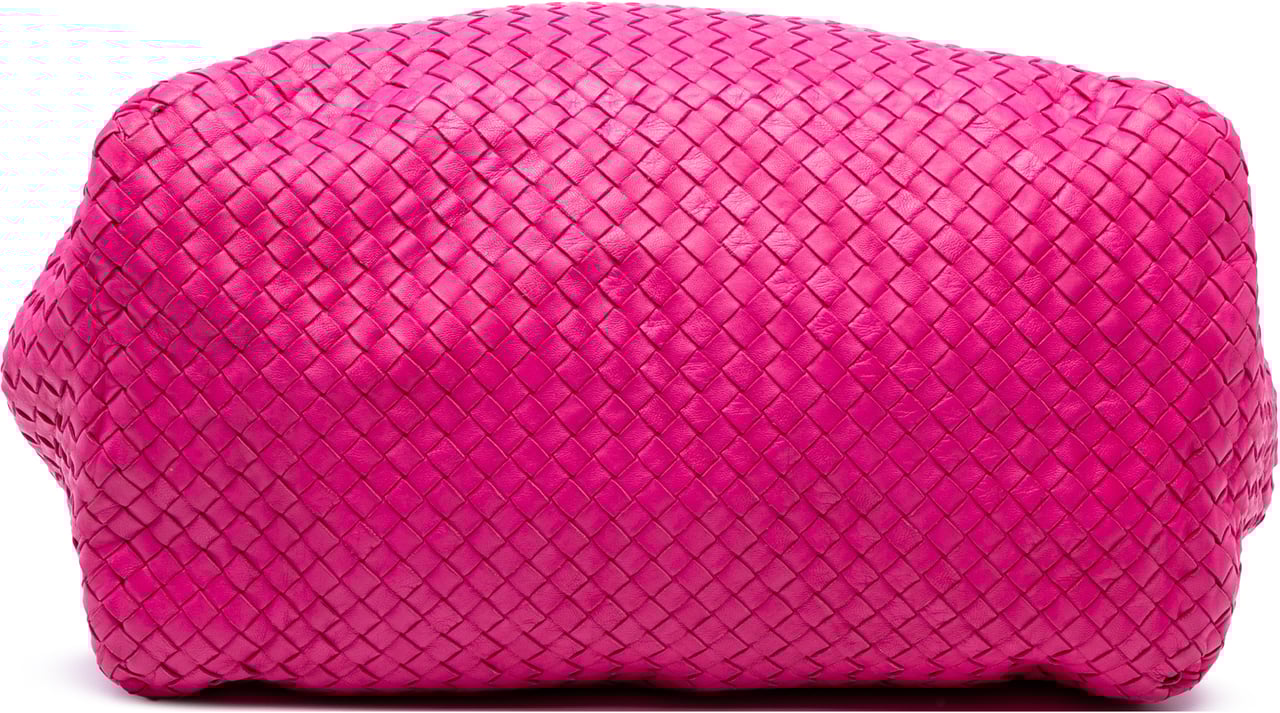 Bottega Veneta Large Nappa Intrecciato Cesta Tote Roze