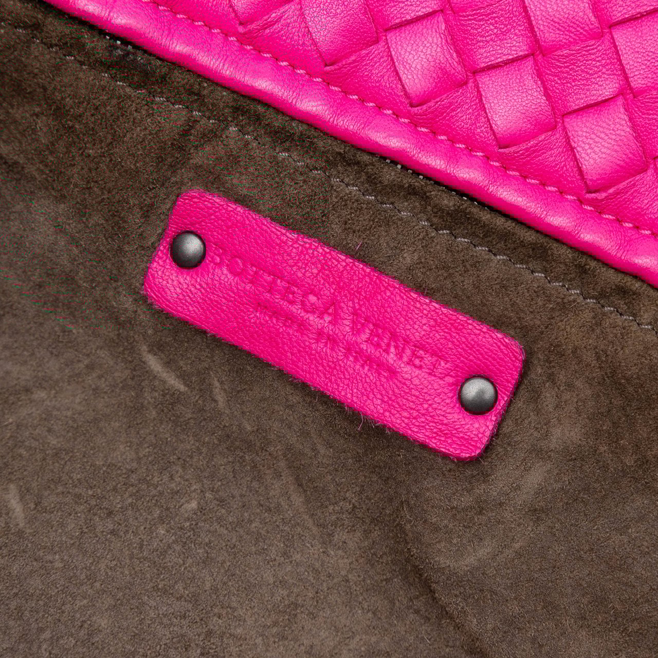 Bottega Veneta Large Nappa Intrecciato Cesta Tote Roze