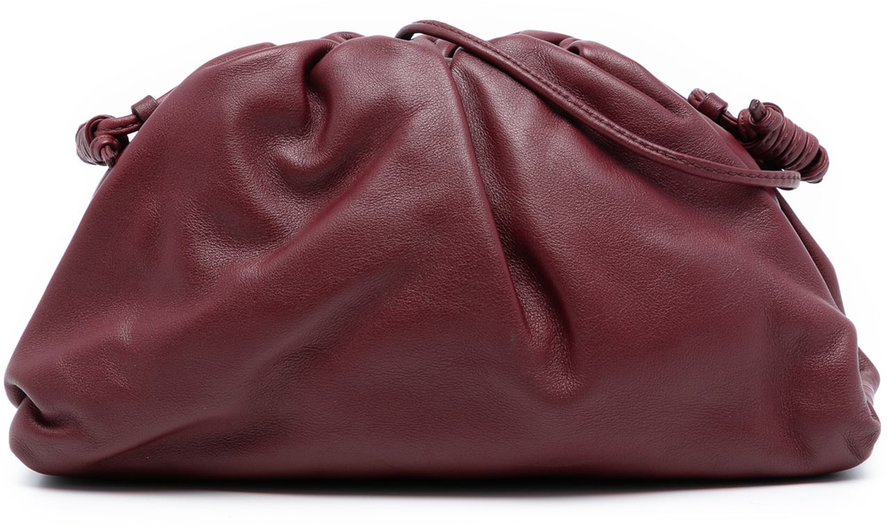 Bottega Veneta Lambskin The Mini Pouch Crossbody Rood