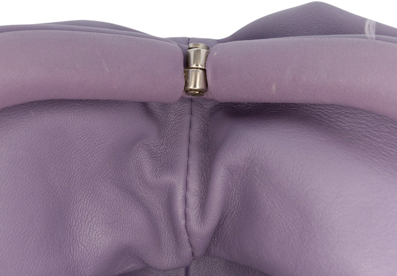 Bottega Veneta Lambskin The Mini Pouch Crossbody Paars