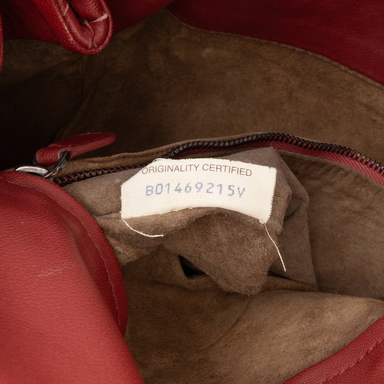 Bottega Veneta Nappa Intrecciato Flap Crossbody Rood