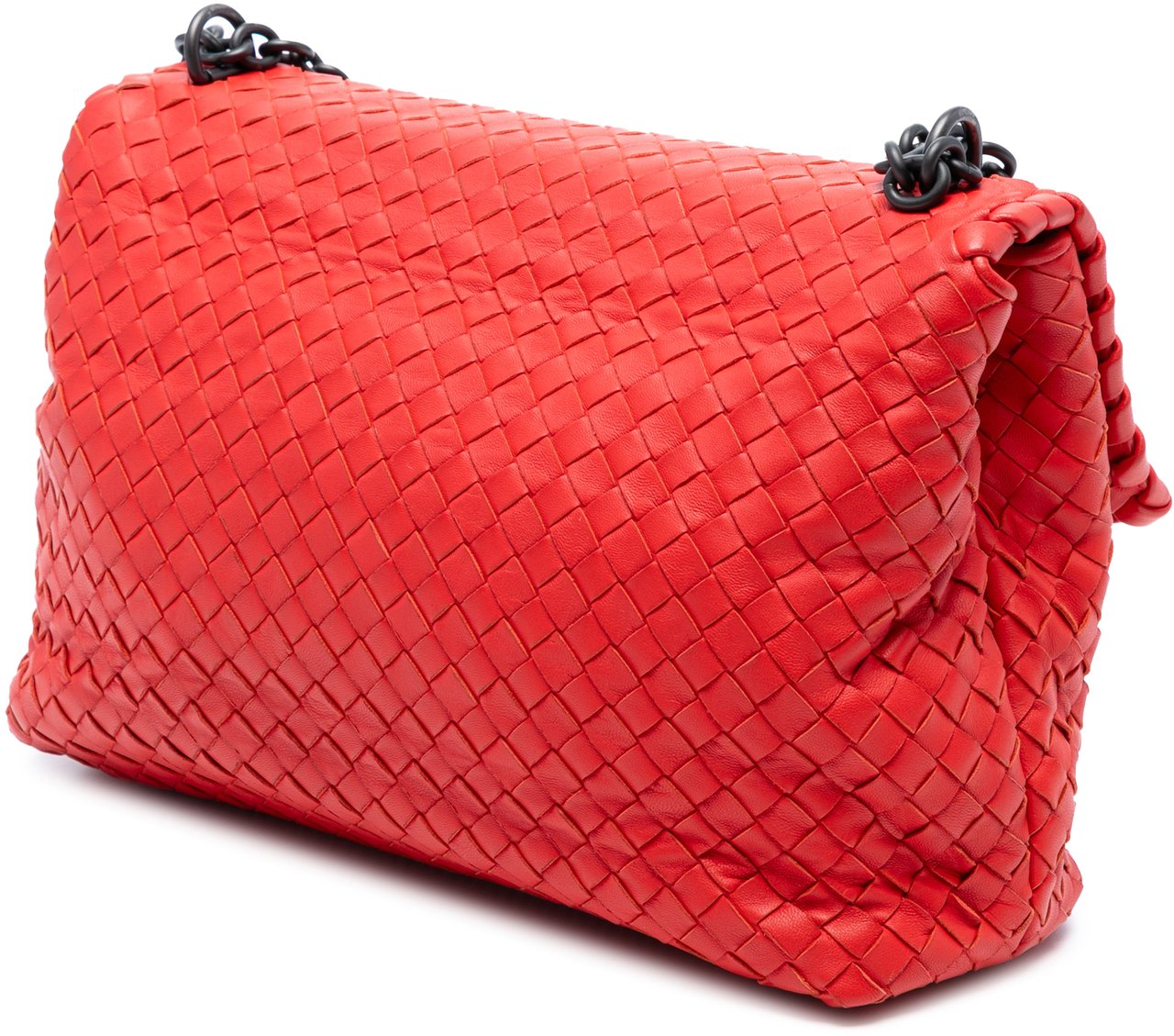 Bottega Veneta Medium Nappa Intrecciato Olimpia Shoulder Bag Rood