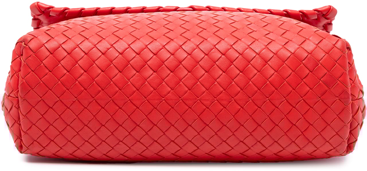 Bottega Veneta Medium Nappa Intrecciato Olimpia Shoulder Bag Rood